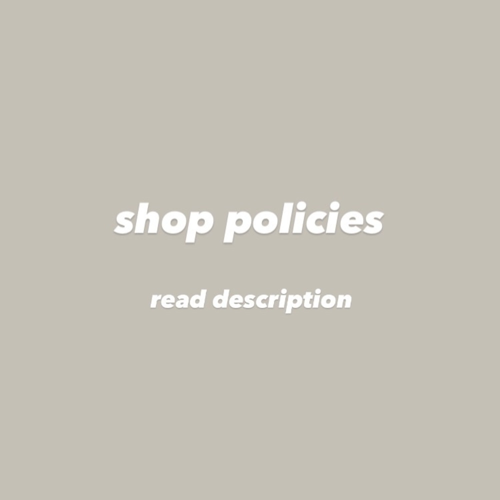 shop policies